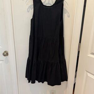 J. Crew Black Tiered Kids Dress